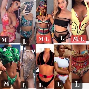 Two piece bikini one piece swimsuit